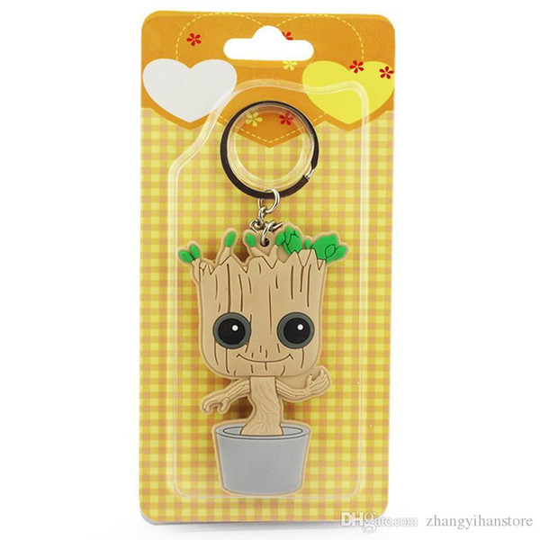 1Pcs 8cm Guardians of the Galaxy Tree Man People Groot Figure Toy With Blister Card