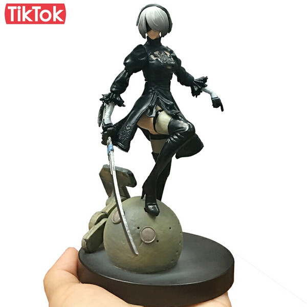 Game NieR Automata YoRHa No. 2 Type B 2B Cartoon Toy Action Figure Model Doll Gift