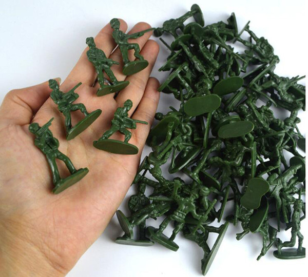 Military Plastic Toy Soldiers Army Men Figures 12 Poses Gift Toy Model Action Figure Toys For Children Boys soldiers 100pcs/lot