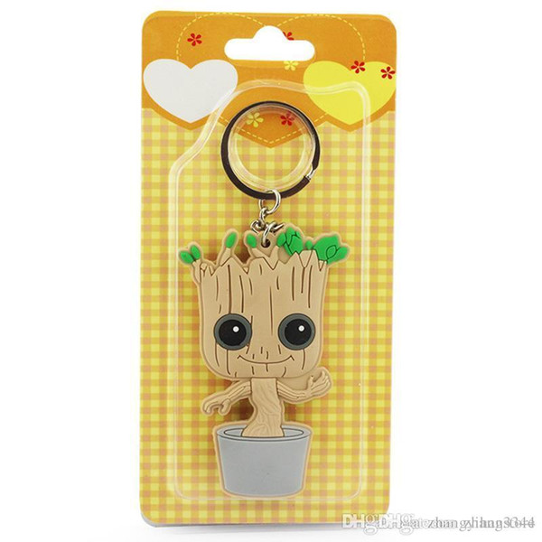 1Pcs 8cm Guardians of the Galaxy Tree Man People Groot Figure Toy With Blister Card