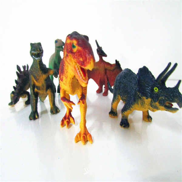 6Pcs/Set Dinosaur Toys Model Anime Kid Chirstmas gift Action Figure Model Dinosaur Toy Figure Model Assembly Puzzle Toy