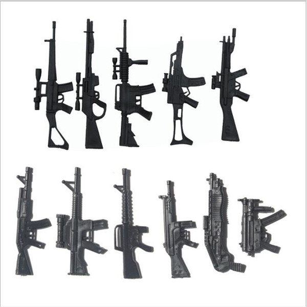 Wholesale Adult Toys Lot100pcs/Set WWII Weapons Guns The Military Soldier Army Figure Accessory Toys-Only Have 11 Different Styles Guns