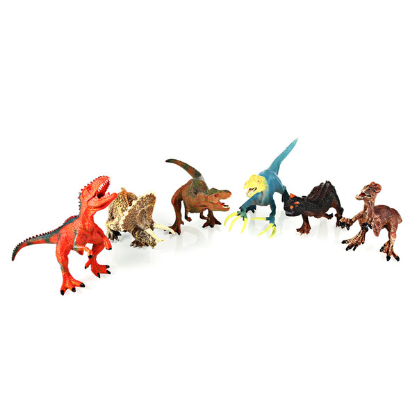 6PCS Educational Dinosaurs Figures Toys For Children Genuine Plastic Action Toy Figures Funny Children Birthday Christmas Gift