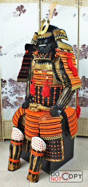 Iron & Silk Japanese wearable Rüstung Samurai Knotted Armor Orange O06