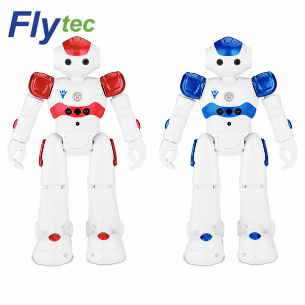 RC Robot Toy Flytec FQ4005 2.4G Intelligent Programming Gesture Sensor Singing Dancing Display Action Figure Robots Kit Toy