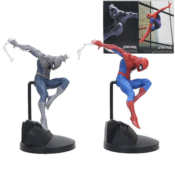 18cm Marvel the avengers Amazing Spiderman creator Action Figure black Spider Man PVC Action Figure Collectible Model Toy Gift