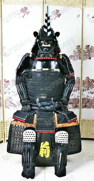 Japanese wearable Rüstung Samurai Armor Nobunaga Oda Black peach helmet 032