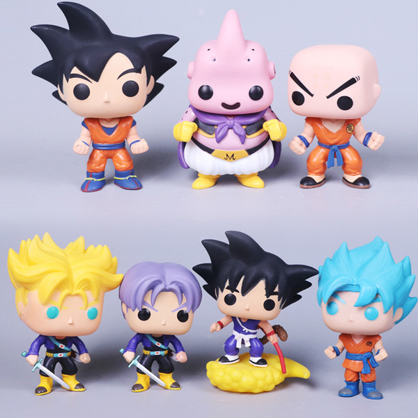 2018 Dragon Ball Toy Son Goku Action Figure Anime Super Vegeta POP Model Doll Pvc Collection Toys For Children Christmas Gifts