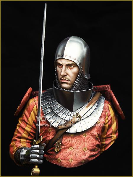 1/10 BUST GK REISN FIGURES MODEL KITS MEDIEVAL KNIGHT 14th Century Unassembled unpainted