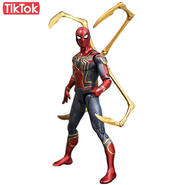 Movie Avengers Infinity War Iron Spider Man Cartoon Toy Action Figure Model Doll Gift