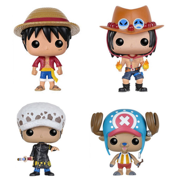 10cm One Piece Luffy Tonytony Chopper Portgas D ACE Trafalgar LAW Action Figures Toy Kids Gifts Doll