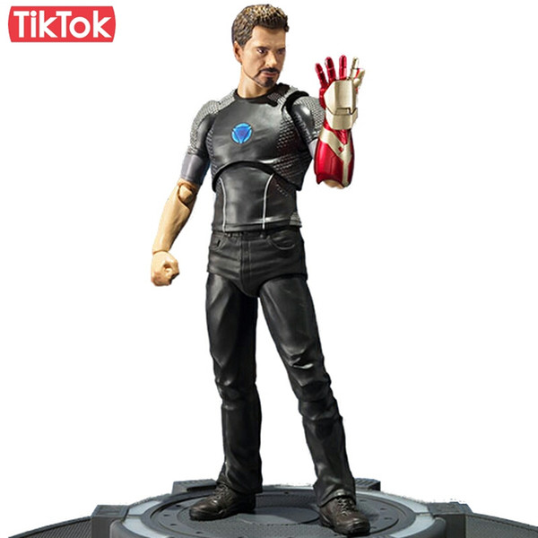 Iron Man 3 Tony Stark Tony's Powered Stage Toy Action Figure Model Gift