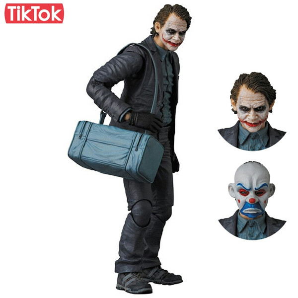 DC Batman The Dark Knight Bat Man The Joker Bank Robber Joker Ver Heath Ledger Cartoon Toy PVC Action Figure Model Doll Gift