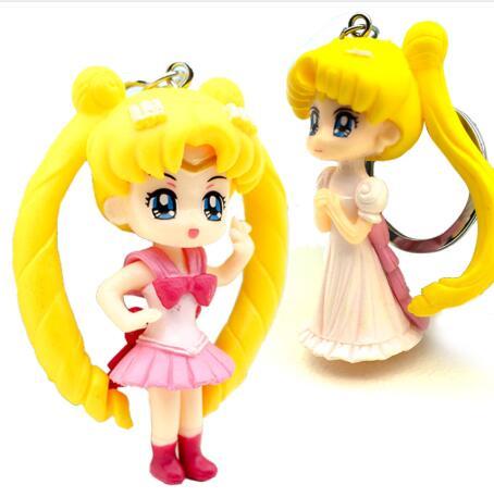 Christmas Gifts Japan Anime Action Figure Girl Doll Toys Pendant Mini Sailor Moon Keychain