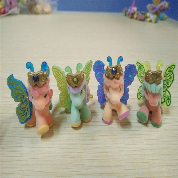 10PCS/LOT Hot Sale 3CM Mini Horse Toys Little Horse Animal Doll Toys For Kids