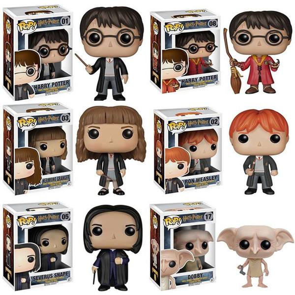 Harry Potter Funko Pop Keychain Action Figures Magic Dobby Hermione Ron Dumbledore Figurine lepin Anime Avenger Movie figures Hero Brinquedo