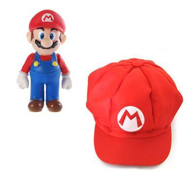 soft plush toy Super Mario Bros Hat cosplay Caps Mario Luigi Soryu Cat Ear Polar Fleece Cosplay Hat cute baby pllush toys W190321