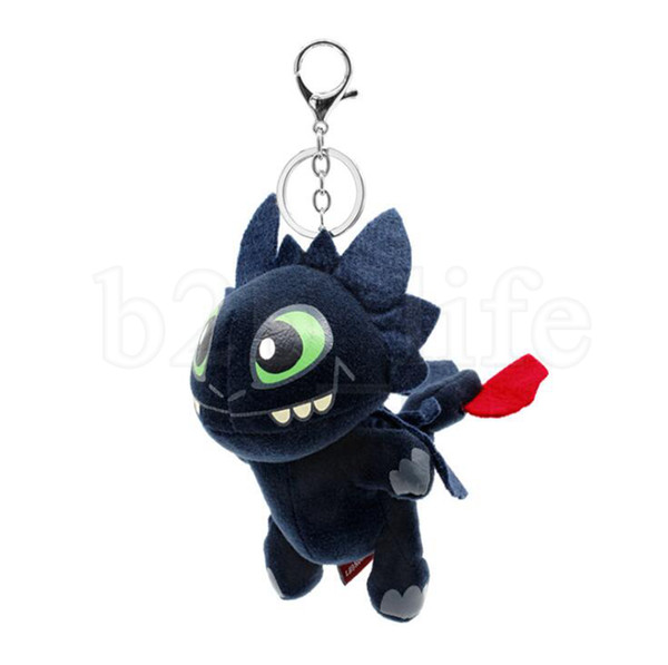 How to Train Your Dragon 3 Plush Doll Keychain 17cm Cartoon Anime Movie Toothless Stuffed Doll Key chain 20pcs OOA6442