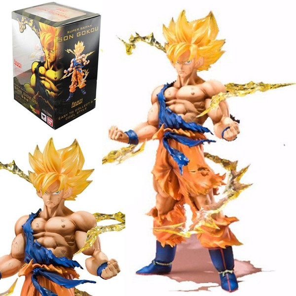 Action Figures Anime Manga Collectible Model Toy Dragon Ball Son Goku Super Saiyan (Size: One Size)