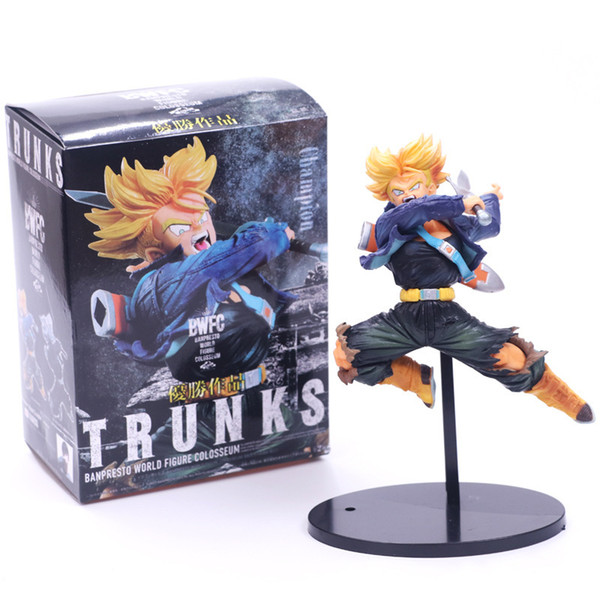 Houng Anime 14 CM Dragon Ball Z Super Saiyan Trunks PVC Figure Giocattoli di Modello Da Collezione