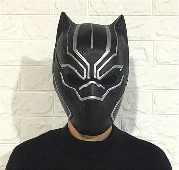 Wholesale Black Panther Masks Movie Fantastic Four Cosplay Men's Latex Party Mask for Halloween