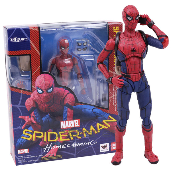 Shfiguarts Spider Man Homecoming Spiderman Pvc Action Figure Collectible Model Toy With Retail Box