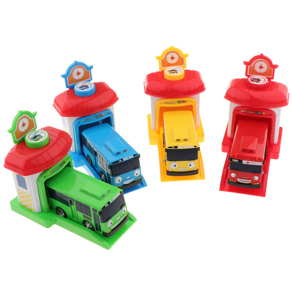 Scale Model The Little Tayo Bus Kids Miniature Toys Plastic for Baby Child Birthday Gift