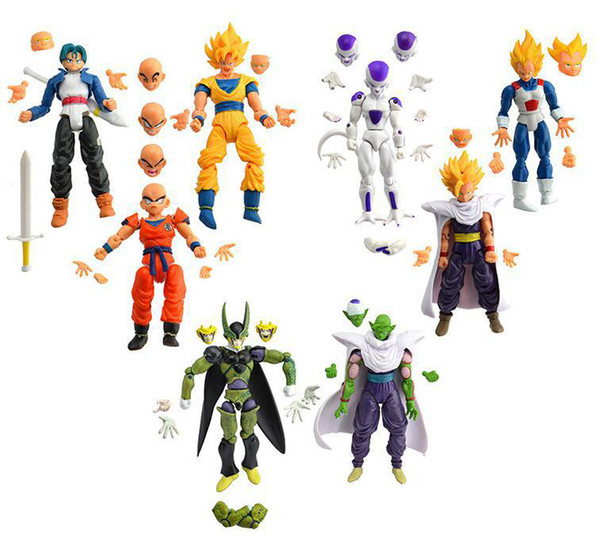 Theatre Version 8 styles dragon ball Monkey King Joint Movable Action Figure children kids christmas birthday gifts