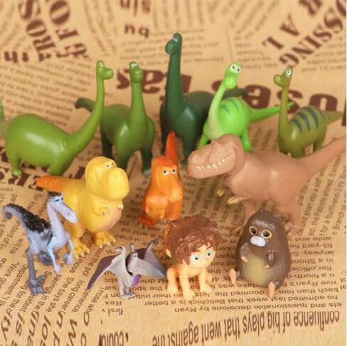 New Kindness Dinosaurs animals doll Action Figure Toy 12pcs cute model DOLL GIFT FOR KIDS birthday gift Cake decoration family Ornament