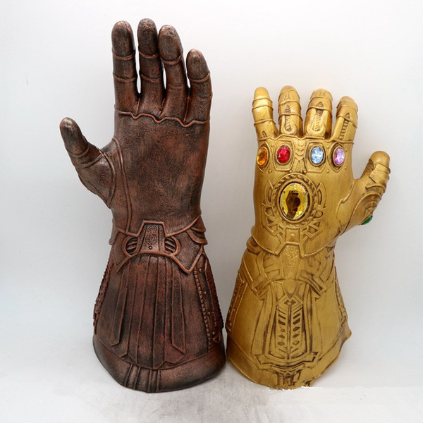Avengers 2 styles Infinity War Thanos gloves Children adult Halloween Superhero cosplay latex Infinity Gauntlet Toys Party Supplies T2I234