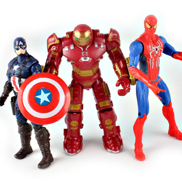 Marvel Avengers PVC Action Hero Figures Collective Adventures Revoltech Captain America Hand Models Kids Gifts Collection