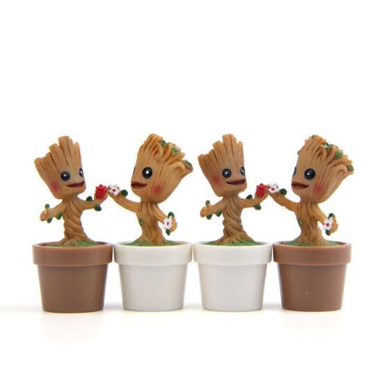 Tree Man Groot Anime Figure Carved Wood Sprites Action Figures Collectible Toys PVC Best Gift for Children