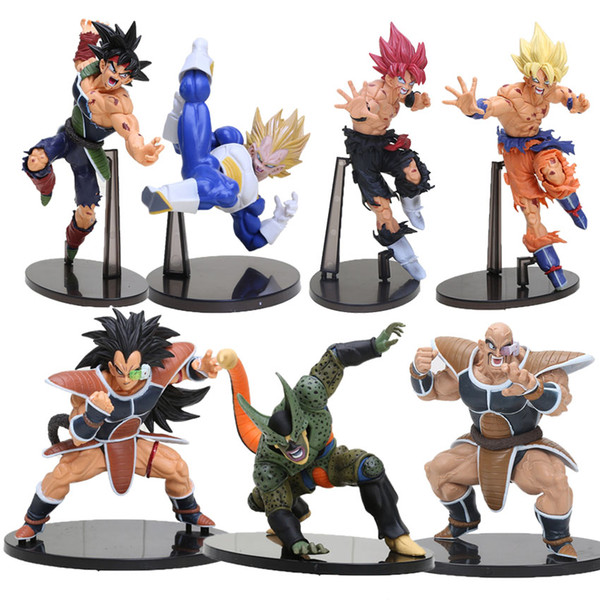 14-22CM Dragon ball Z SCultures BIG Resurrection Of F Styling God Super Saiyan Son Goku Bardock Dragon ball Z PVC action Figure