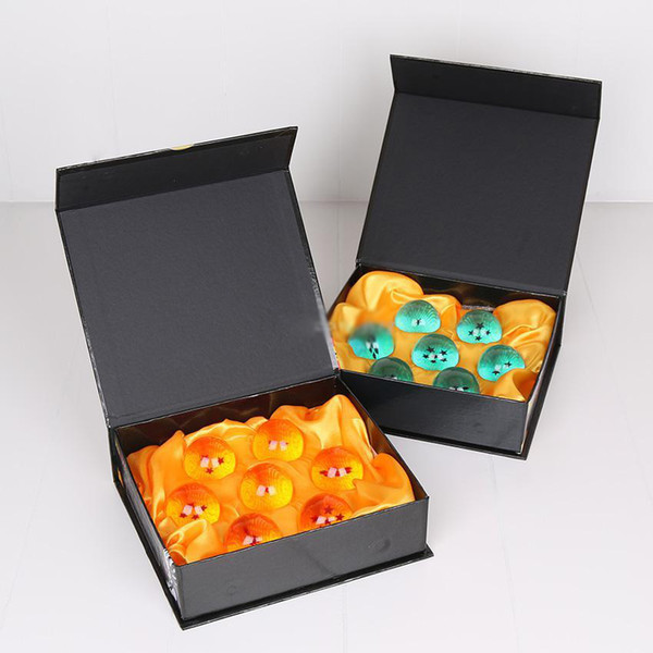 New Animation DragonBall orange blue 7 Stars about 3.5CM Super Saiyan Dragon Ball Z Complete Set Box toys 7pcs/box