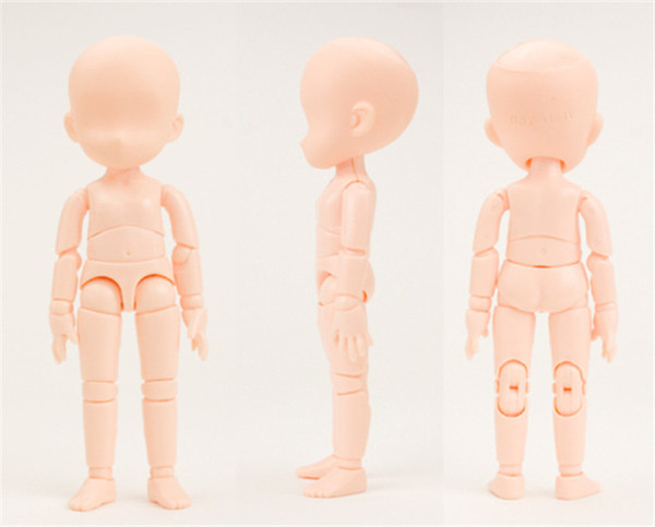 POPOToyFirm Baby Figma Archetype Q Body Kun Pale Orange Color Version 13cm Figma PVC Action Figure Resin Collection Model Toy