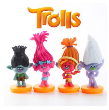 Kids Toys Baby Trolls Figure Collectible Dolls Poppy Branch Biggie PVC Figures Doll Toy Trolls Figures Toys 7*3cm DHL 