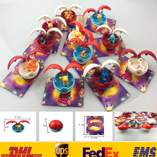 12pcs/set New Go Elf Ball Toys Children Kids 5Cm Cosplay Cartoon Action Movie Games Figures Plastic Toys With Card XMAS Gifts GD-T14