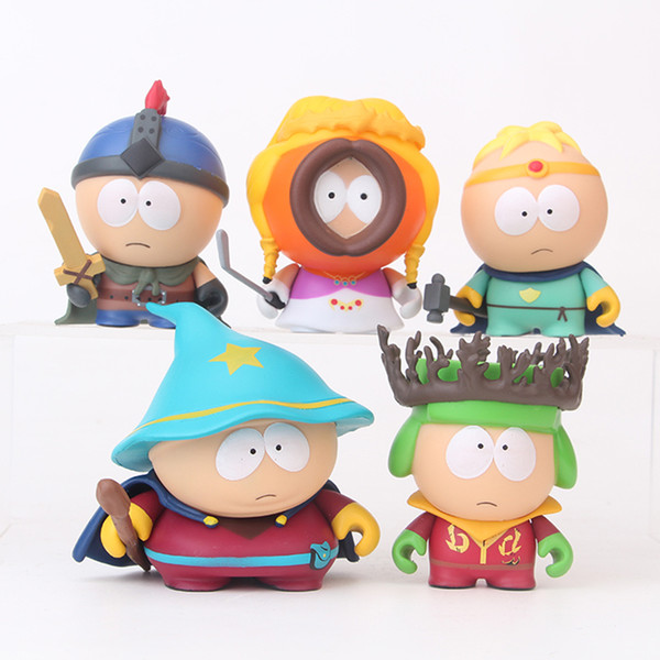 wholesale Q Version Anime Cartoon Collection South Park PVC Garage Kit Children Birthday Juguetes Gift Action Figure Toy