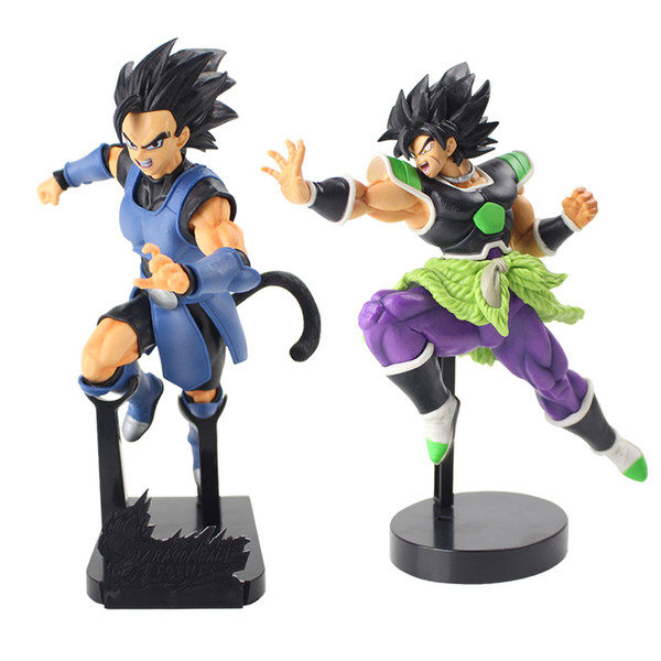 2Styles Anime Dragon Ball Z Super Legend Battle Figure Black Hair Shallot Vegeta Ultimate Soldiers Broly PVC Figure Toys Doll