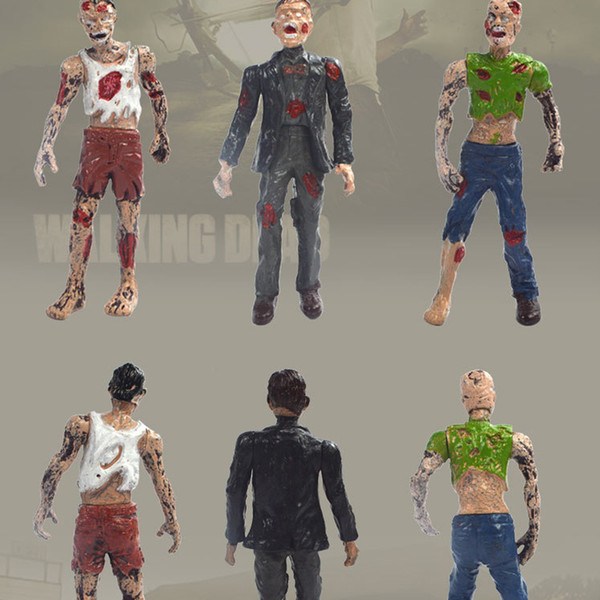 Resident Evil Crowd Zombie Doll Static Model Joint Mobility Horror Zombie Model Toy Biochemical Hand Toy