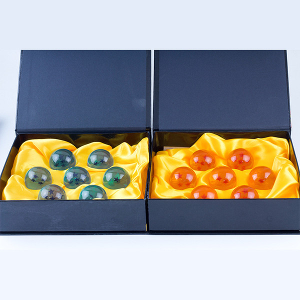 High Quality With Retail Box DragonBall 7 Stars Crystal Ball 35mm 42mm 7pcs One Set Dragon Ball Z Balls Complete set Free DHL