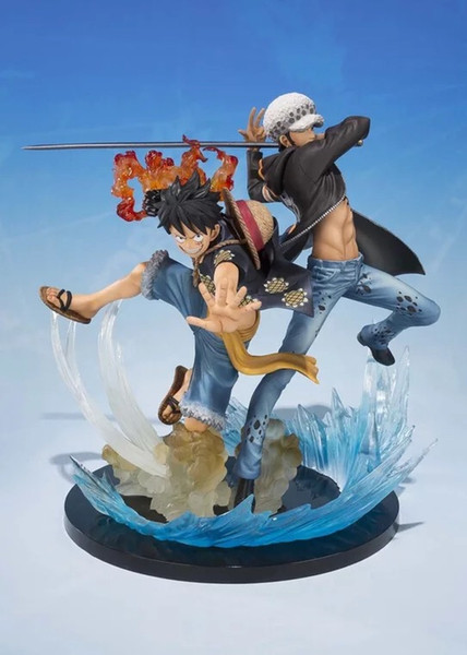 One Piece Luffy and Trafalgar Law Figuarts Zero Boxed Action Figures PVC Anime Toys Japanese Cartoon Doll Toys