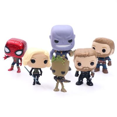 Marvel Avengers 3 Action Figure Infinite War Funko Pop Thor Spider-man Defeat Captain America Personality Fashion Figure Doll