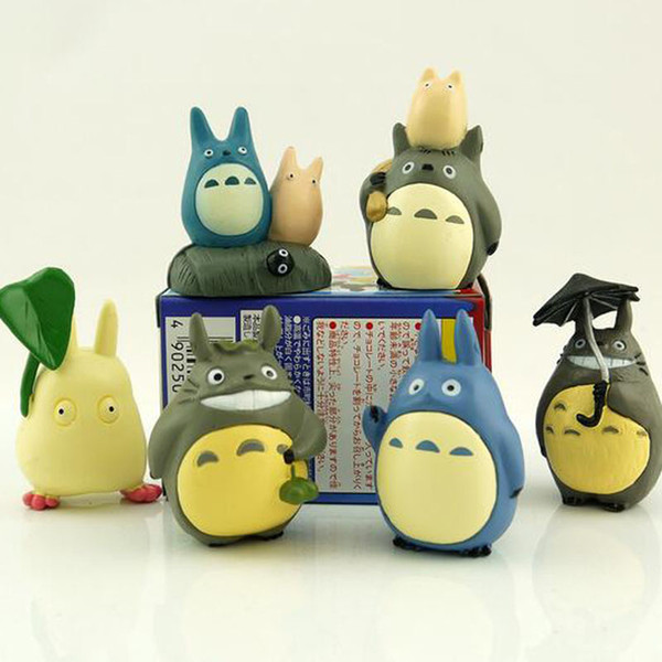 Totoro Miyazaki Hayao 10pcs/set 4~6cm My Neighbor PVC Action Figure Model Toys Dolls for collection for gifts