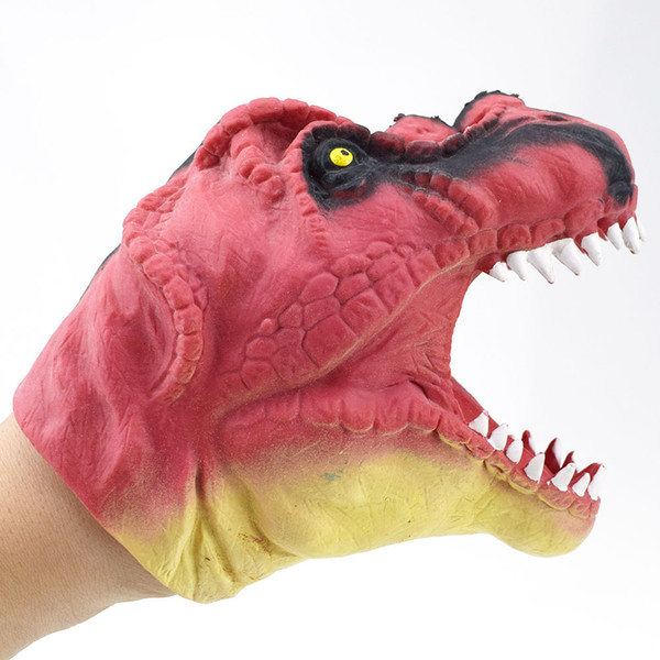 TPR Plastic Jurassic tyrannosaurus Rex Hand Puppet Toy Gloves Toys Figures toy