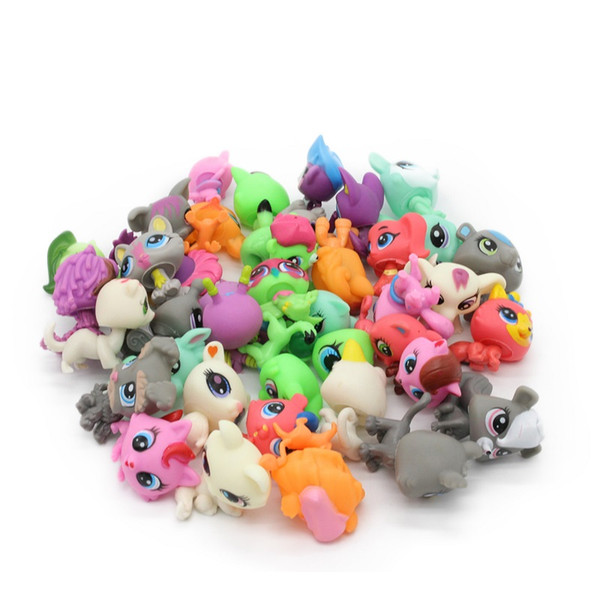 20Pcs/bag Little Pet Shop Mini Toy Animal Cat patrulla canina dog Action Figures Kids toys