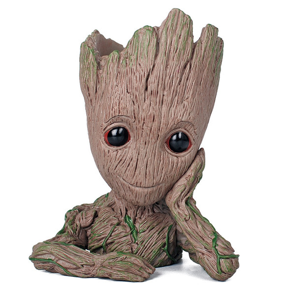 Kids Toys Galactic Guard Flowerpot Tree Personality Guru Doll Groot Action Digital Cute Model Toy Pen Holder BB Doll Model Toy