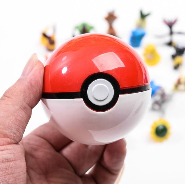 13Styles 1Pcs ball + 1pcs Free Random Figures Inside Anime Action Figures Kids Children Toys Pop-up Master Great Ultra GS Gift