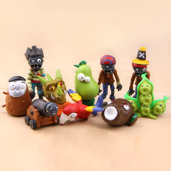 10 X Plants vs Zombies PVC Action Figures Toys Coconut Cannon 2-3inch