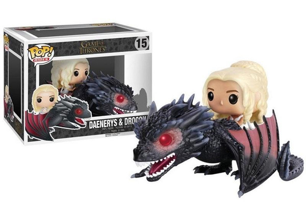 Funko POP Game of Thrones Figures Dragon & Daenerys Rides Dragon Action Figure With Box